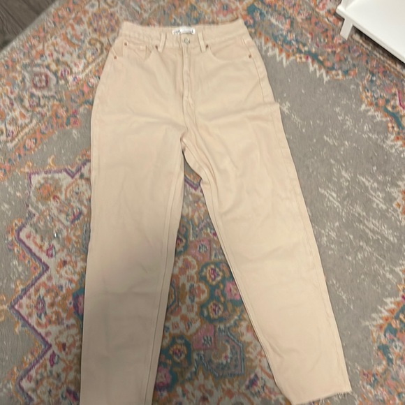 Zara Pants & Jumpsuits Zara Beige Pants Poshmark